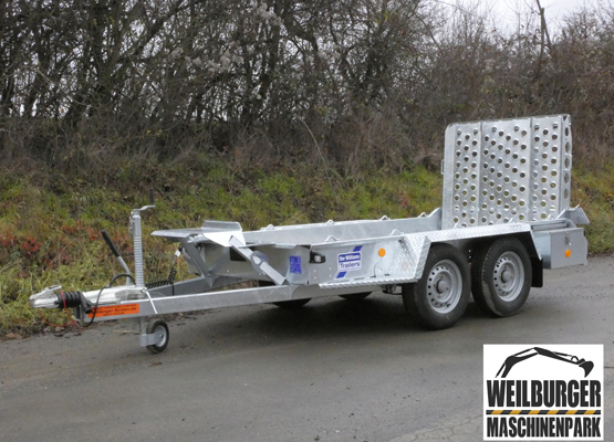 2,7 t Maschinentransporter Baumaschinenanhänger mieten - Ifor Williams GH 94